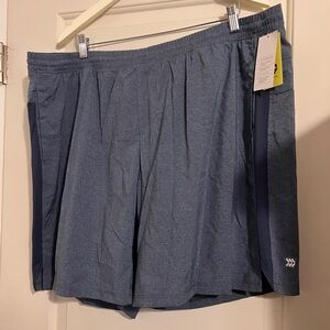 All In‎ Motion XXL Running 9” Run Shorts Blue Gray Athletic